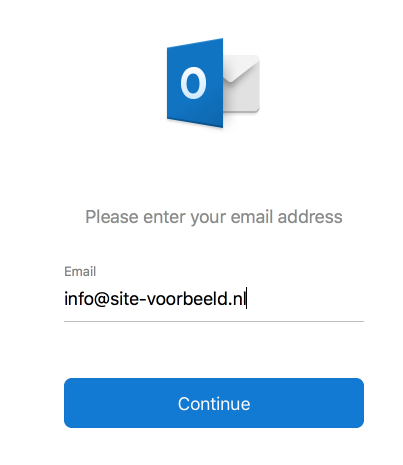 Vul je e-mailadres in